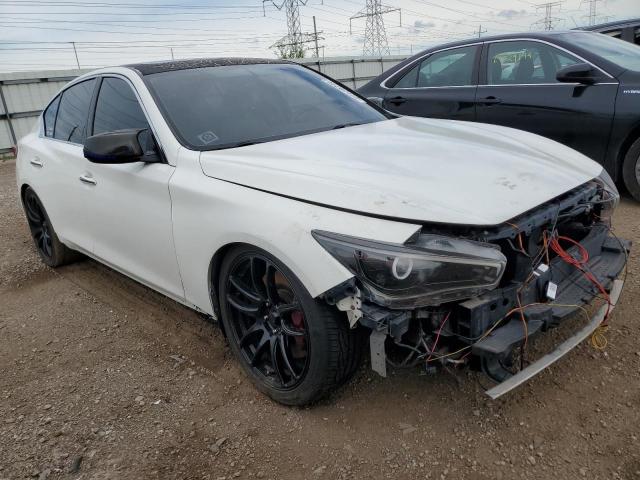 JN1BV7AR0EM706386 - 2014 INFINITI Q50 BASE WHITE photo 4