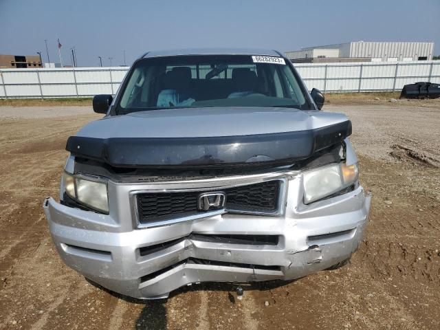 2HJYK163X7H537416 - 2007 HONDA RIDGELINE RTX SILVER photo 5