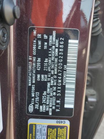 5XXGM4A70DG238862 - 2013 KIA OPTIMA LX BURGUNDY photo 12