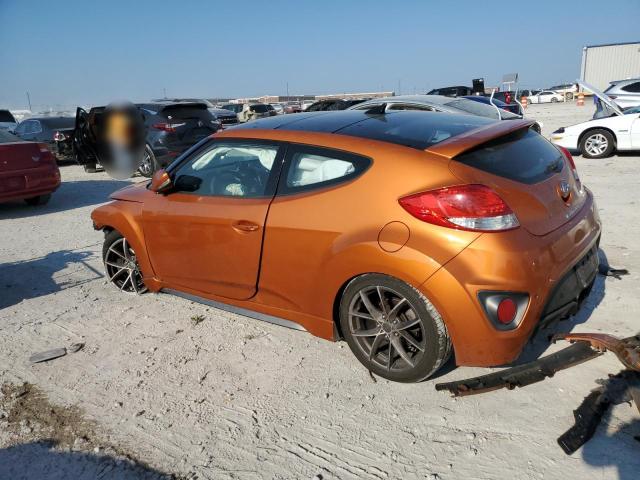 KMHTC6AE7DU117926 - 2013 HYUNDAI VELOSTER TURBO ORANGE photo 2