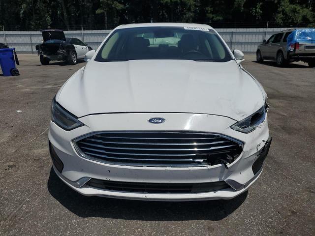 3FA6P0CD0KR138425 - 2019 FORD FUSION SEL WHITE photo 5
