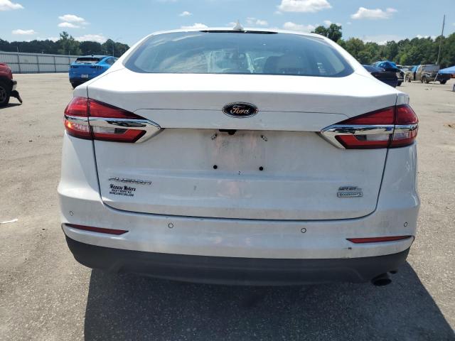 3FA6P0CD0KR138425 - 2019 FORD FUSION SEL WHITE photo 6