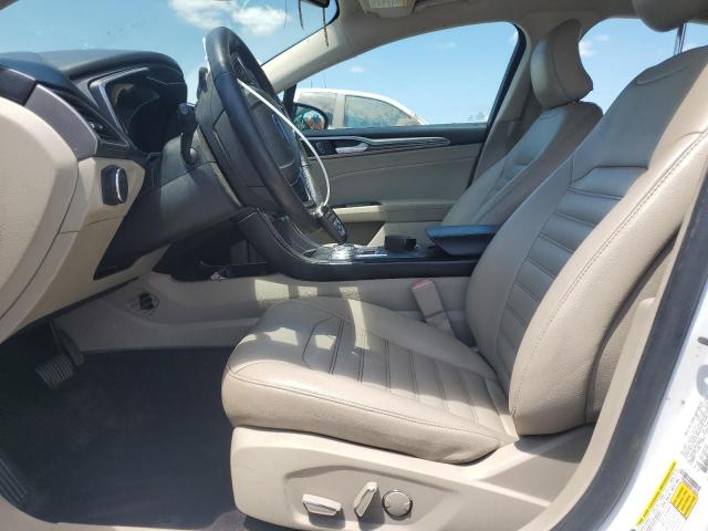 3FA6P0CD0KR138425 - 2019 FORD FUSION SEL WHITE photo 7