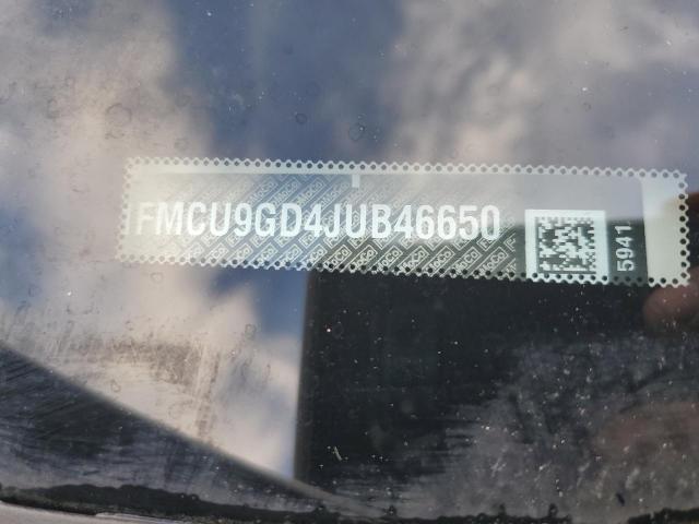 1FMCU9GD4JUB46650 - 2018 FORD ESCAPE SE 白色 照片 12