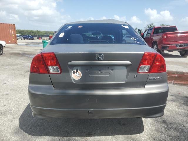 2HGES16305H577378 - 2005 HONDA CIVIC DX VP GRAY photo 6