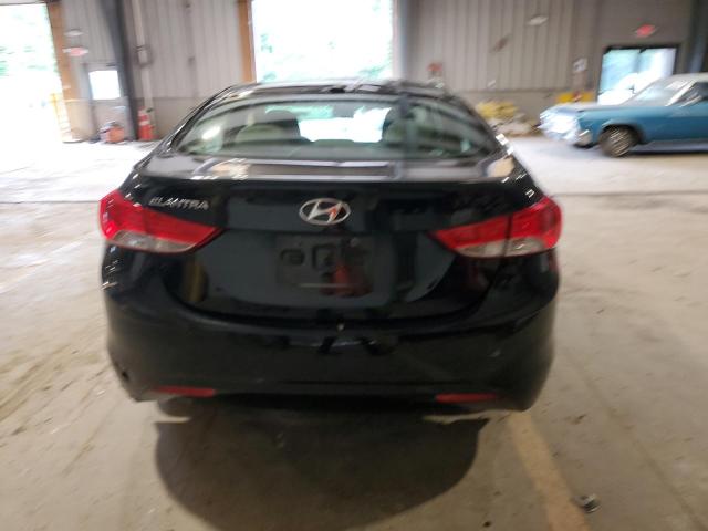 5NPDH4AE0CH142111 - 2012 HYUNDAI ELANTRA GLS BLACK photo 6