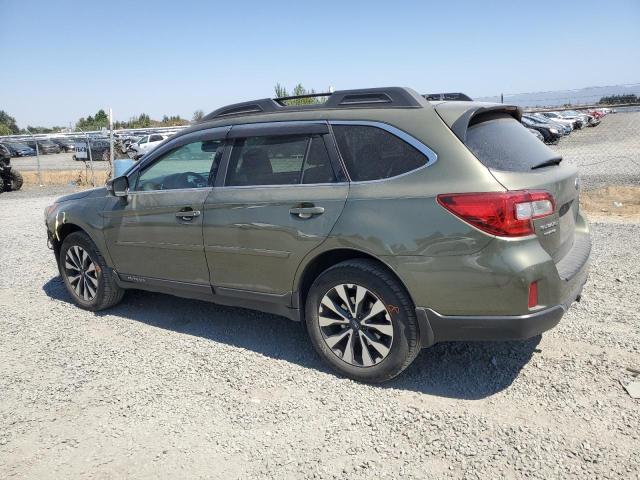 4S4BSENC7F3231144 - 2015 SUBARU OUTBACK 3.6R LIMITED GREEN photo 2