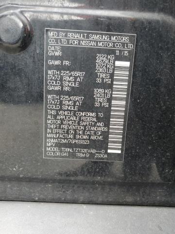 KNMAT2MV7GP619323 - 2016 NISSAN ROGUE S 黑色 照片 13