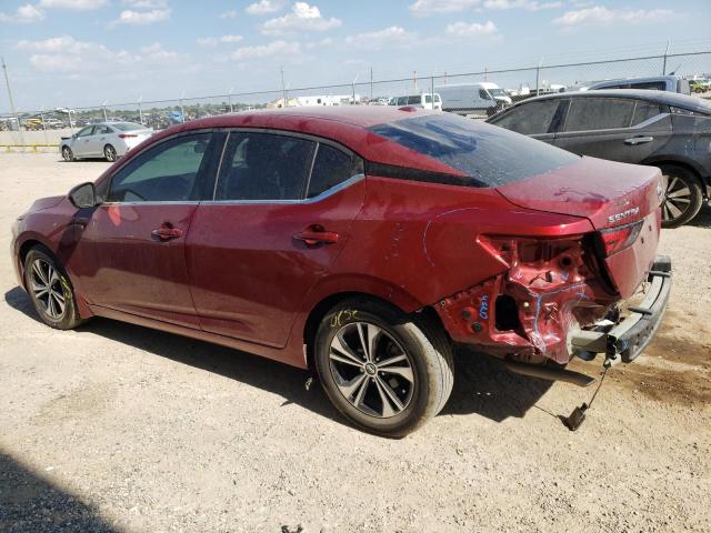 3N1AB8CV2MY311450 - 2021 NISSAN SENTRA SV MAROON photo 2