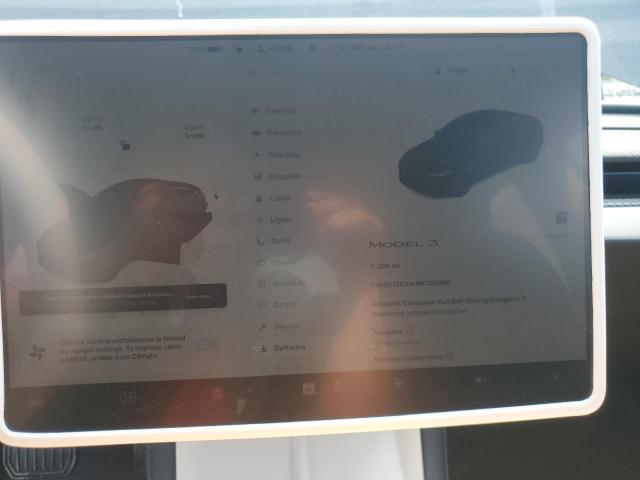 5YJ3E1EA1RF768896 - 2024 TESLA MODEL 3 BLACK photo 9