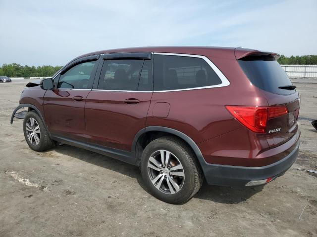 5FNYF5H56JB027396 - 2018 HONDA PILOT EXL MAROON photo 2