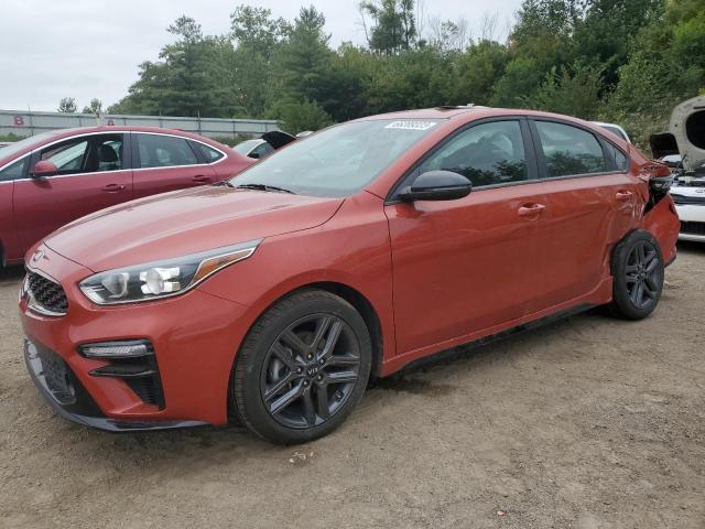 3KPF34AD4ME407388 - 2021 KIA FORTE GT LINE ORANGE photo 1