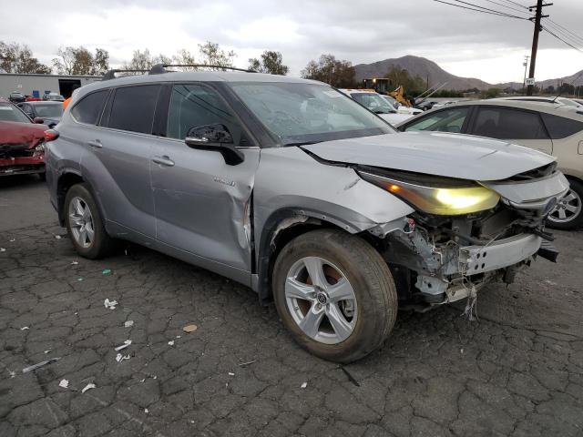 5TDZARAHXMS507892 - 2021 TOYOTA HIGHLANDER HYBRID LE GRAY photo 4