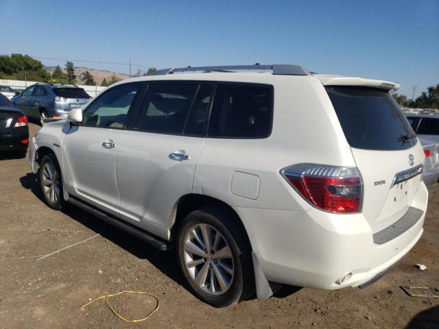 JTEEW44A182014404 - 2008 TOYOTA HIGHLANDER HYBRID LIMITED WHITE photo 2