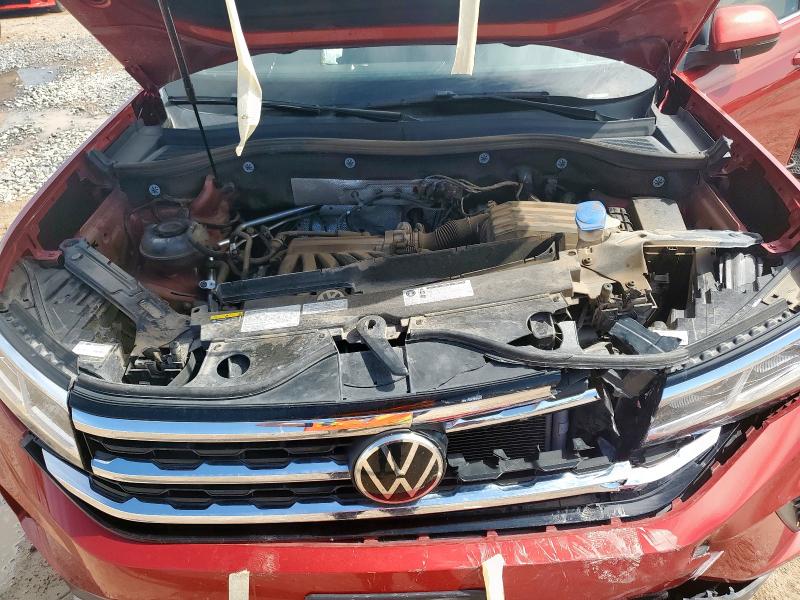 1V2JR2CA1MC510483 - 2021 VOLKSWAGEN ATLAS SE أحمر صورة 12