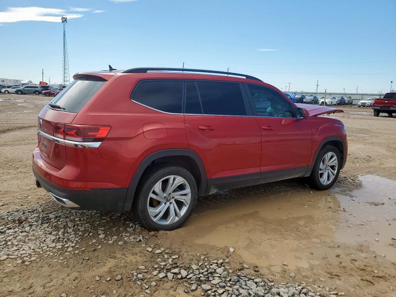 1V2JR2CA1MC510483 - 2021 VOLKSWAGEN ATLAS SE أحمر صورة 3