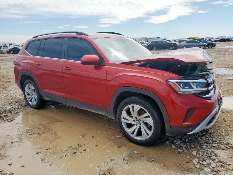 1V2JR2CA1MC510483 - 2021 VOLKSWAGEN ATLAS SE أحمر صورة 4