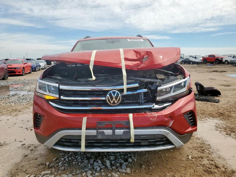 1V2JR2CA1MC510483 - 2021 VOLKSWAGEN ATLAS SE أحمر صورة 5