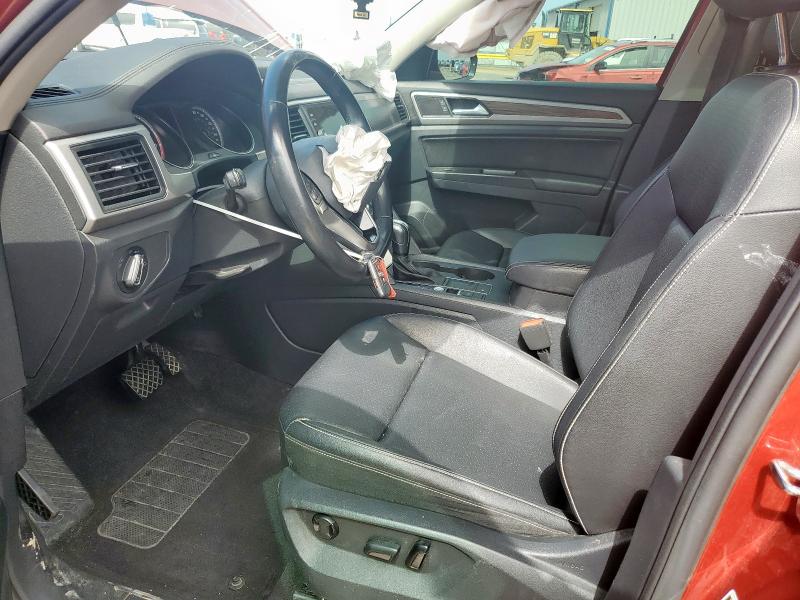 1V2JR2CA1MC510483 - 2021 VOLKSWAGEN ATLAS SE أحمر صورة 7