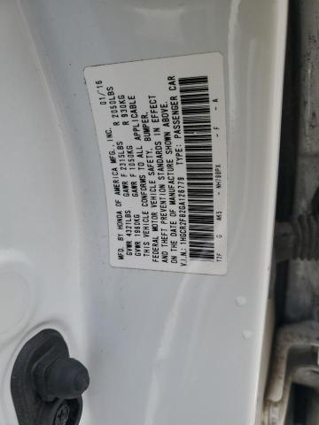 1HGCR2F82GA126779 - 2016 HONDA ACCORD EXL WHITE photo 12