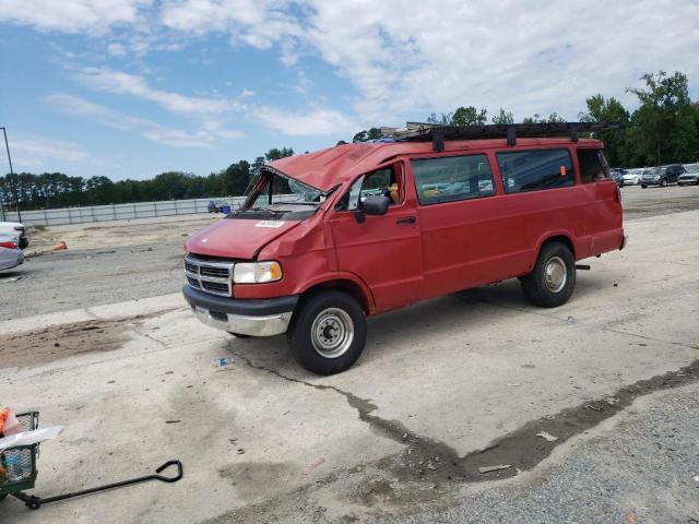 2B5WB35Z4TK160083 - 1996 DODGE RAM WAGON B3500 RED photo 1