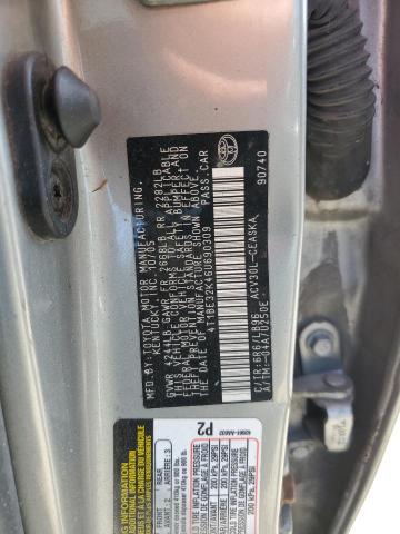 4T1BE32K46U690309 - 2006 TOYOTA CAMRY LE SILVER photo 12