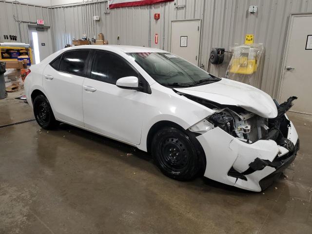 2T1BURHE0KC188917 - 2019 TOYOTA COROLLA L WHITE photo 4