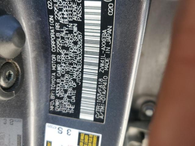 JTDZN3EU3D3238287 - 2013 TOYOTA PRIUS V GRAY photo 12