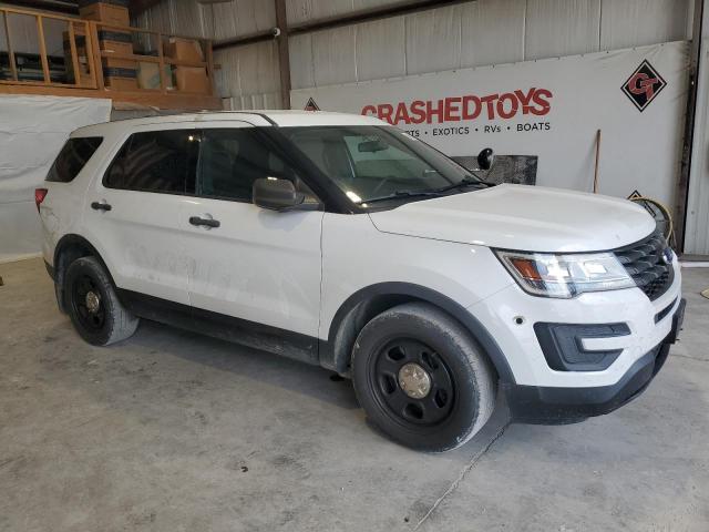 1FM5K8AR7JGB91660 - 2018 FORD EXPLORER POLICE INTERCEPTOR Blanco foto 4