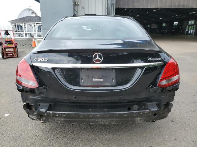 55SWF4KB7JU273162 - 2018 MERCEDES-BENZ C 300 4MATIC BLACK photo 6