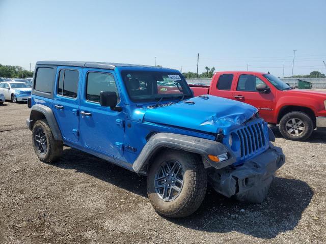 1C4PJXKN4RW169624 - 2024 JEEP WRANGLER SPORT BLUE photo 4