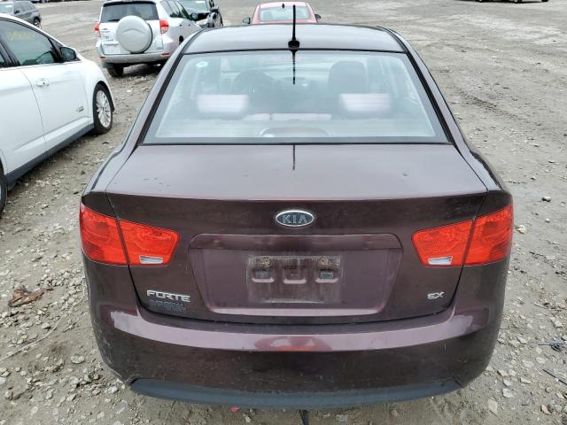 KNAFU4A29A5049091 - 2010 KIA FORTE EX BURGUNDY photo 6