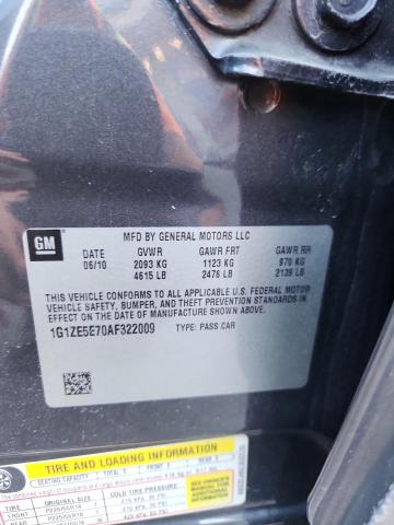 1G1ZE5E70AF322009 - 2010 CHEVROLET MALIBU LTZ Grau Foto 12