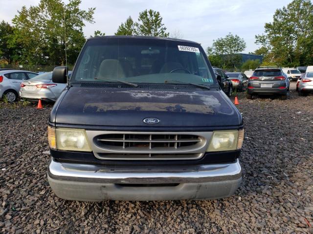 1FMRE11L02HA76017 - 2002 FORD ECONOLINE E150 WAGON BLUE photo 5