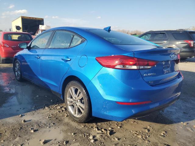 KMHD84LF7HU141889 - 2017 HYUNDAI ELANTRA SE BLUE photo 3