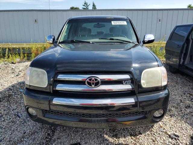 5TBDT44106S529675 - 2006 TOYOTA TUNDRA DOUBLE CAB SR5 BLACK photo 5