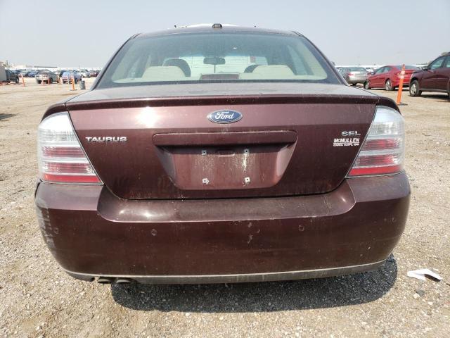 1FAHP24W89G113715 - 2009 FORD TAURUS SEL BURGUNDY photo 6