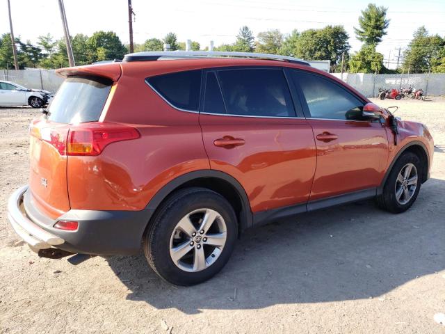 JTMRFREV9FJ034746 - 2015 TOYOTA RAV4 XLE ORANGE photo 3