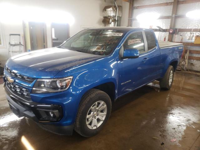 1GCHTCEA2M1289606 - 2021 CHEVROLET COLORADO LT BLUE photo 2