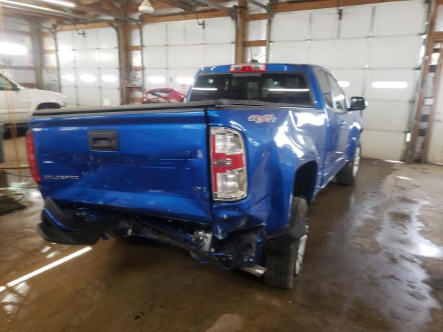 1GCHTCEA2M1289606 - 2021 CHEVROLET COLORADO LT BLUE photo 4