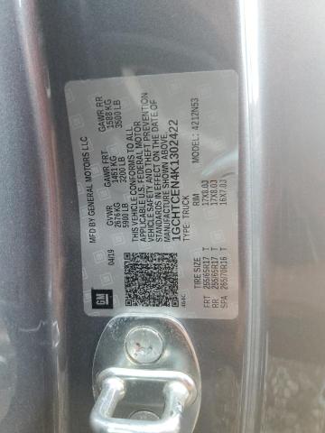 1GCHTCEN4K1302422 - 2019 CHEVROLET COLORADO LT GRAY photo 12