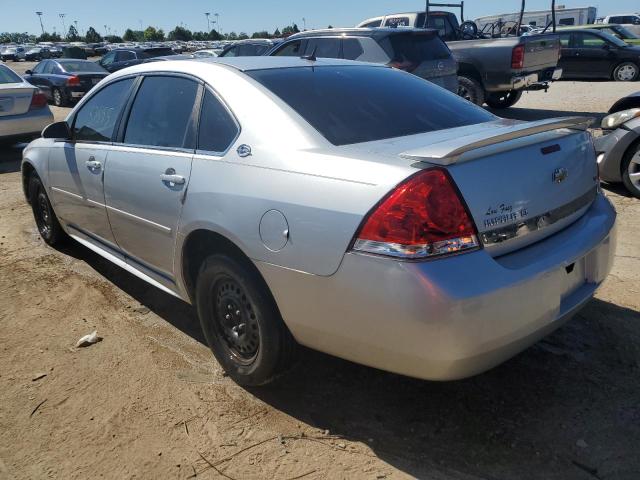 2G1WT57K691253596 - 2009 CHEVROLET IMPALA 1LT SILVER photo 2