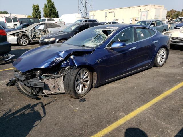 5YJSA1E20JF293598 - 2018 TESLA MODEL S Կապույտ լուսանկար 1