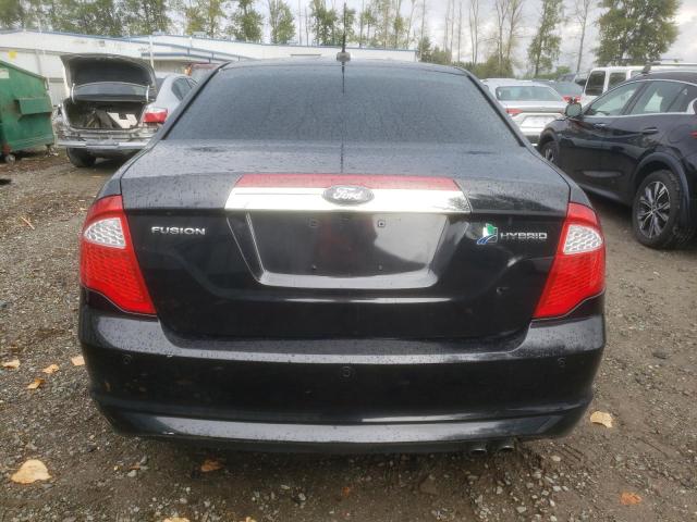 3FADP0L3XCR235955 - 2012 FORD FUSION HYBRID BLACK photo 6