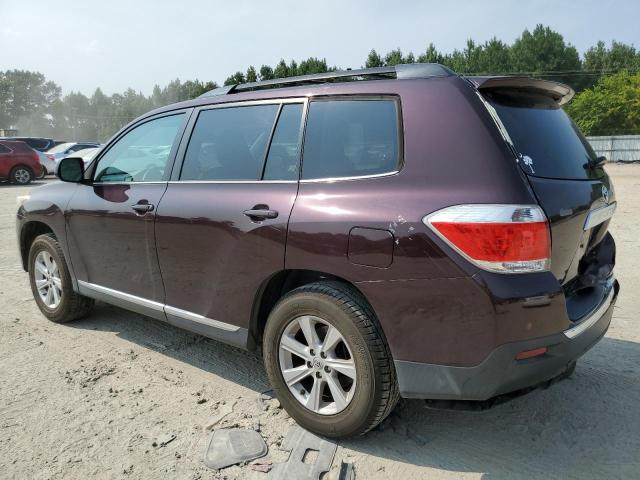 5TDZK3EH6DS141000 - 2013 TOYOTA HIGHLANDER BASE MAROON photo 2