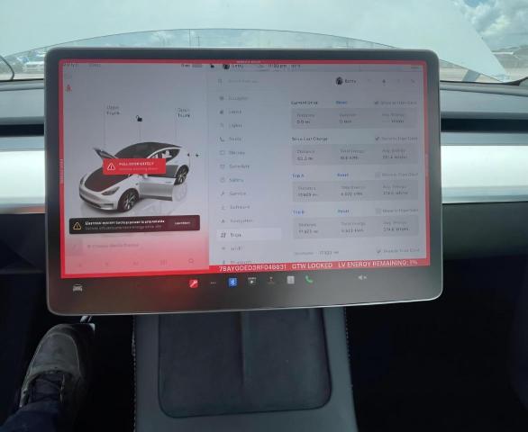 7SAYGDED3RF046831 - 2024 TESLA MODEL Y WHITE photo 9