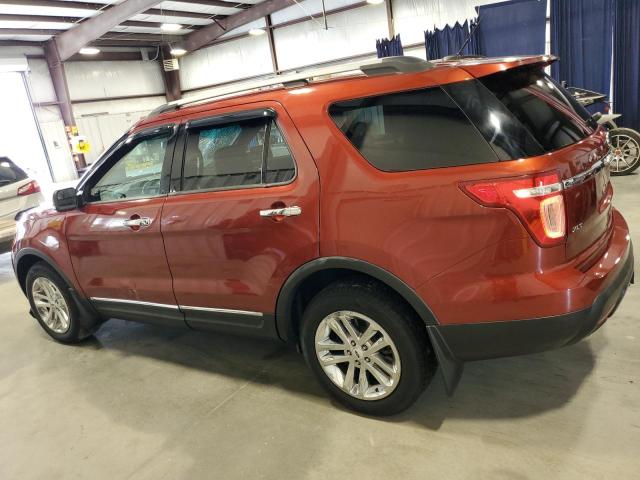 1FM5K8D84EGA72523 - 2014 FORD EXPLORER XLT RED photo 2