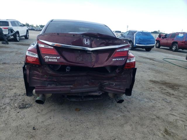 1HGCR2F5XHA089004 - 2017 HONDA ACCORD SPORT برغندي صورة 6