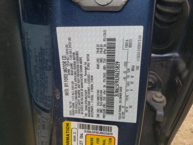 3LN6L5F9XJR625829 - 2018 LINCOLN MKZ RESERVE ლურჯი ფოტო 12