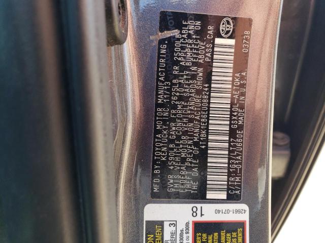 4T1BK1EB6EU088244 - 2014 TOYOTA AVALON BASE Boz foto 12